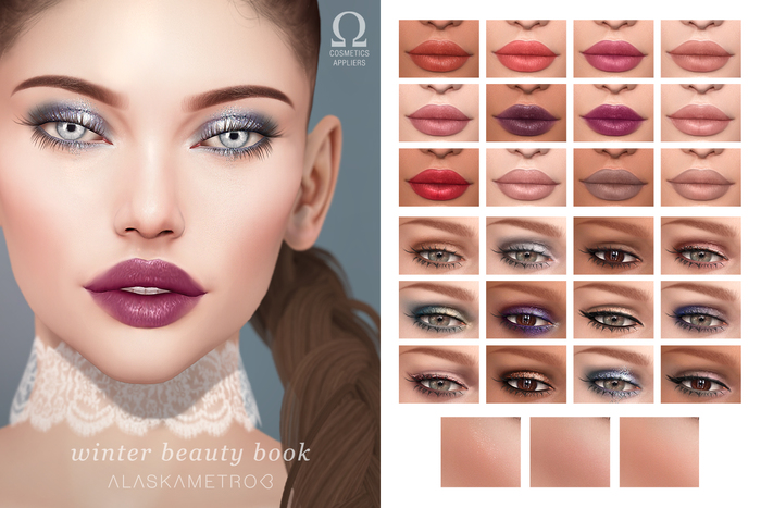 alaskametro<3 Winter Beauty Book | OMEGA applier HUD | Classic/Bakes-on-Mesh