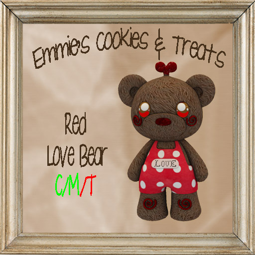 Red Love Bear (boxed)