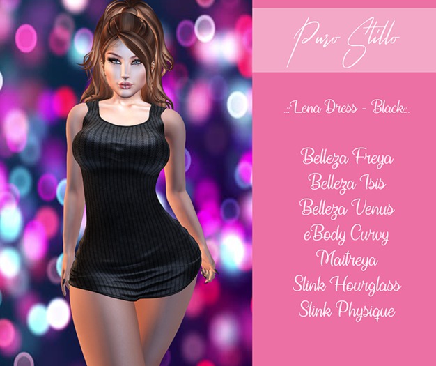 .::PS::.Lena Dress - Black