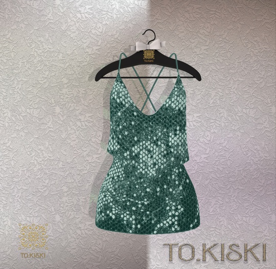 TO.KISKI - Glitter Sweet dress /Aqua (Add)