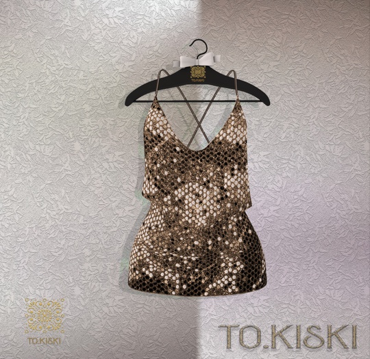 TO.KISKI - Glitter Sweet dress /Gold (Add)