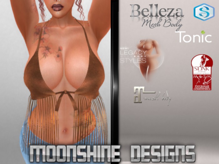 MSD FRINGED BIKER TOP RUST