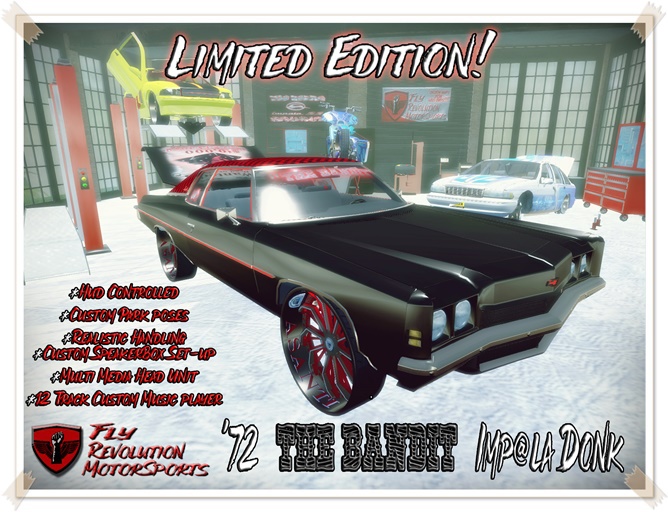 *** F.R.M.S.***  72 "Bandit" Impala Custom boxed