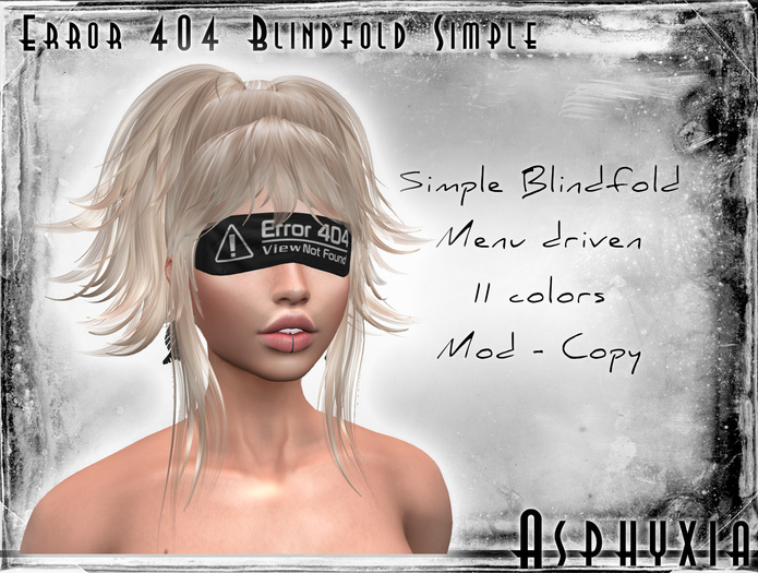 Asphyxia Error 404 Blindold Simple
