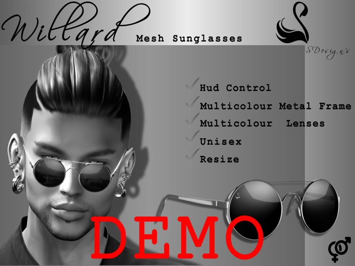 ~DEMO~SDesign's <<Willard>> Unisex Mesh Sunglasses