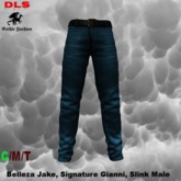 Male Jeans Pants with Belt ocean boxed