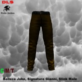 Male Jeans Pants with Belt brown boxed