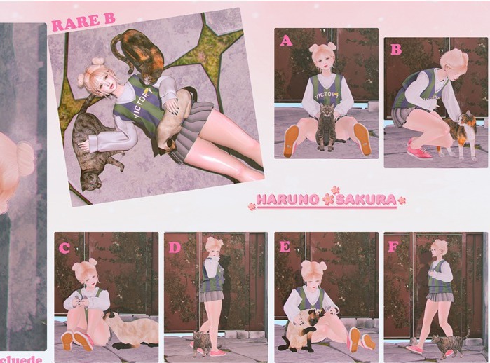 Haruno*Sakura=My Lovely Cat Gacha#F