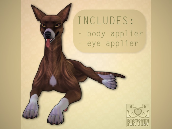 PUPPY LUV - brindle hellhund mod