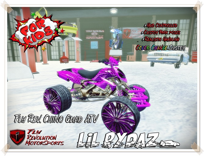 *** F.R.M.S.*** Lil' Rydaz " Chino Quad" ATV (Color Change) box