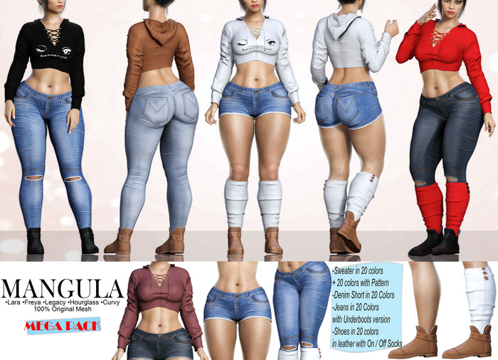 Mangula Lucia Set Sweater, Pants, Short [DEMO]