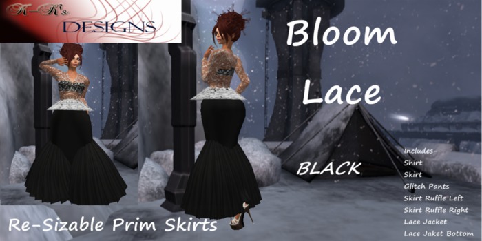 K-Ks Designs Bloom Lace Black