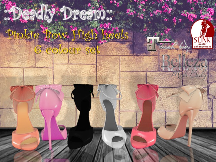 ::Deadly Dream:: - Promo! Pinkie Bow High heels (6 colours)