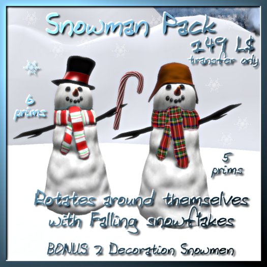 Snowman Pack - Fire Beach Designs  (Giftbox)