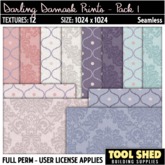 Tool Shed - Darling Damasks - Pack 1