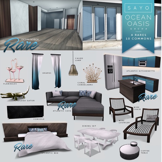 SAYO - Ocean Oasis Gacha - Coffee Table COMMON