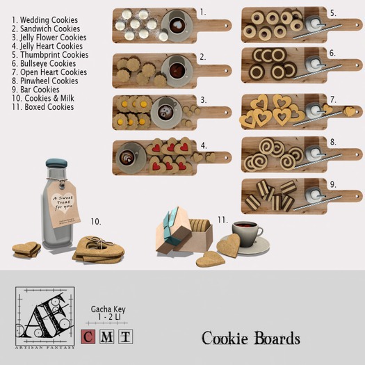 *AF* Cookie Board 11 ~ Boxed Cookies and Coffee RARE