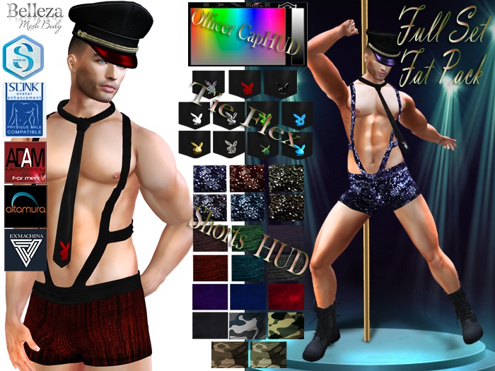 InStyle-Military Striptease-Full Set Male -Fat Pack -Belleza.Slink.SIGNATURE Gianni.Altamura.ADAM.Exmachina