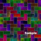 Glass Tile Mult Color Texture CM