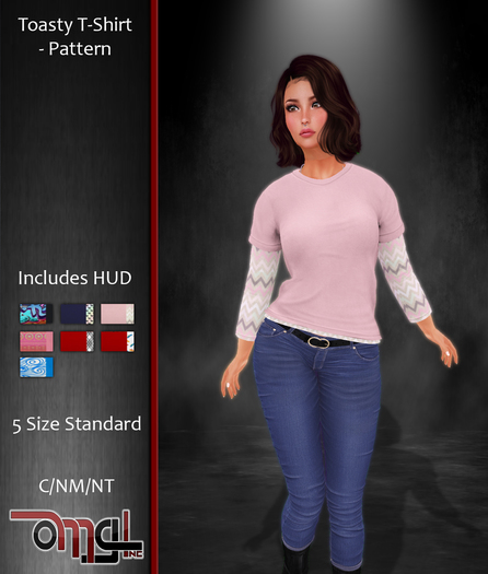 OMG! Inc. - Toasty T-ShIrt - Pattern (Add Me)