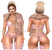 Foxes - Victoria - 4 Piece Set - Pink