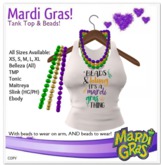 Mardi Gras BEADS Womens Tank Top (BOXED)