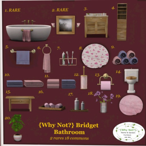 1. {Why Not?} Bridget Bathroom Bath RARE
