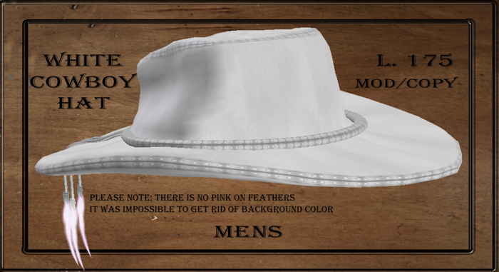 White Cowboy Hat Boxed