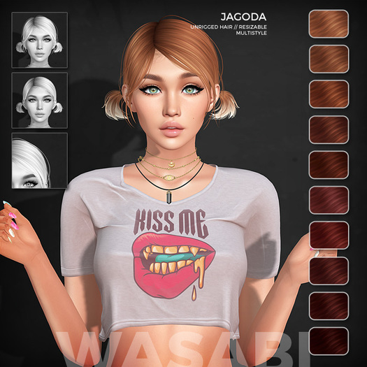 Wasabi // Jagoda Mesh Hair - Reds