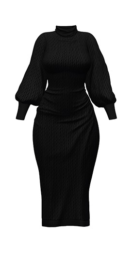 *Just BECAUSE* Adalynne Dress - 23Black - Maitreya, Belleza, Slink, Legacy