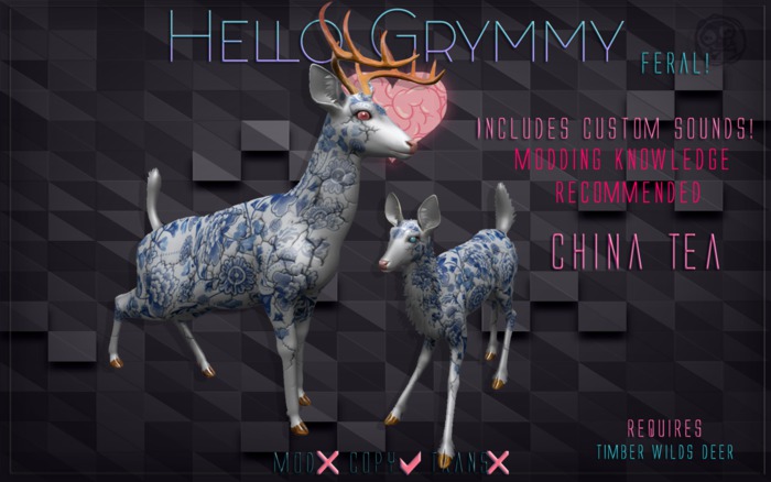 TWI Porcelain Mod Fine China - Hello Grymmy!