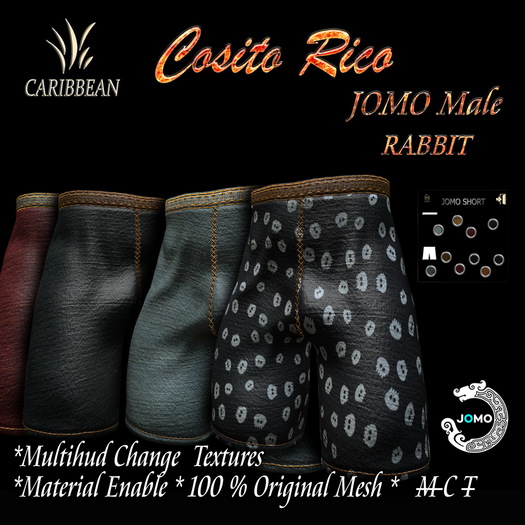 JOMO FURRY  COSITO RICO SHORT RABBIT MALE BOX