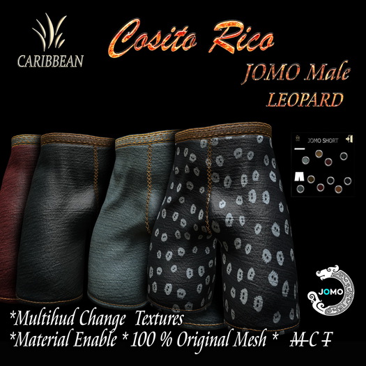 JOMO FURRY  COSITO RICO SHORT LEOPARD MALE BOX
