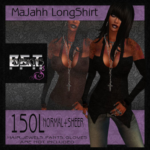 .Bijou ~ MaJahh LongShirt Black