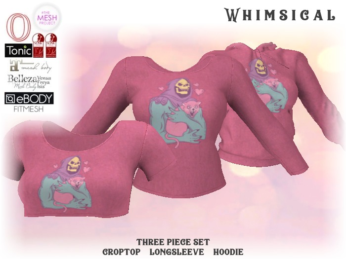 [Whimsical] Girl's Mesh Tops - Skelly Man