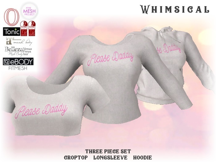 [Whimsical] Girl's Mesh Tops - Please Daddy