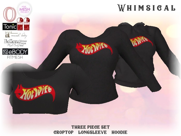 [Whimsical] Girl's Mesh Tops - Hot Wife