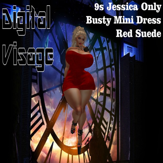 {DV} Jessica Busty Mini Dress 01 - Red Suede