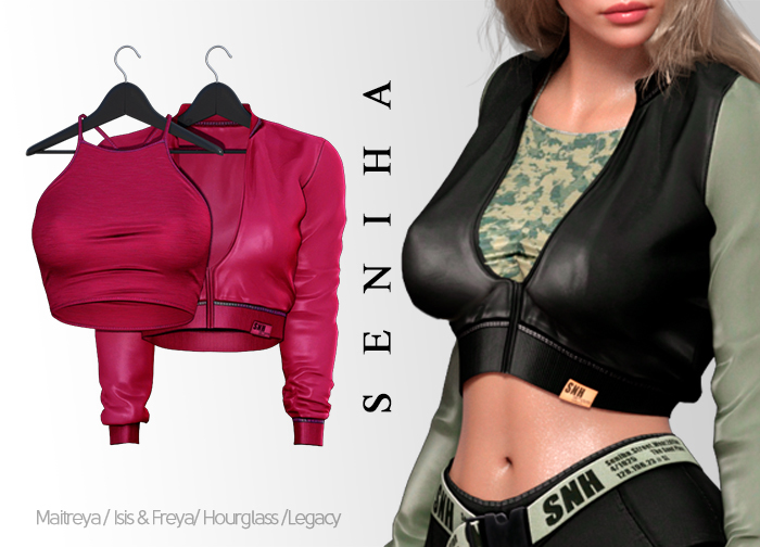 Seniha. Maeve Jacket&Top // Dark Pink