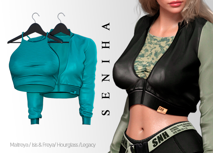 Seniha. Maeve Jacket&Top // Aqua