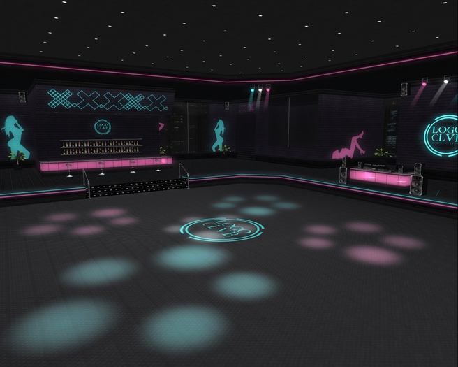 A12 - Disco Dance Club - [Pink & Blue Neon] - [ADHIR] - BOX