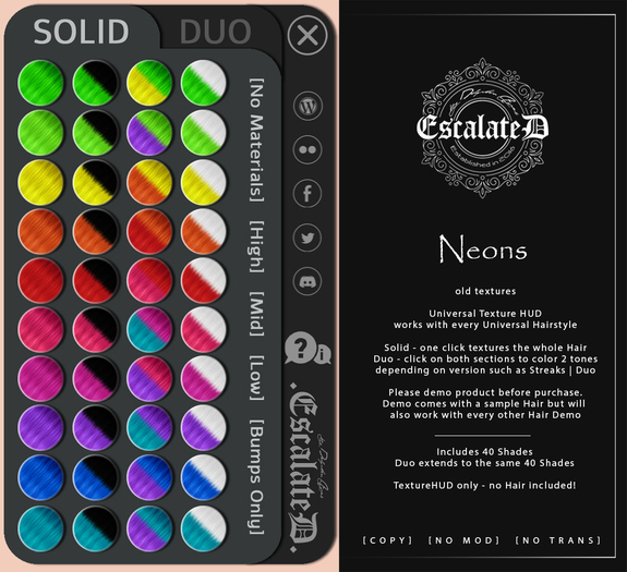 .EscalateD. Neons 2018 Universal HUD