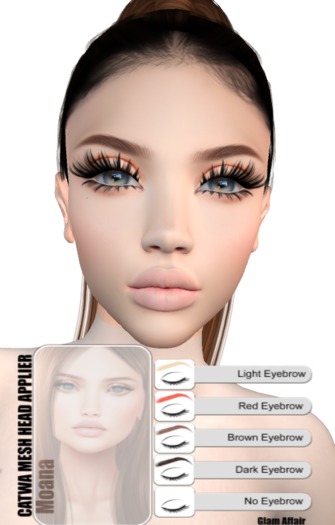 Glam Affair - Moana - Catwa Mesh Head Applier - Artic