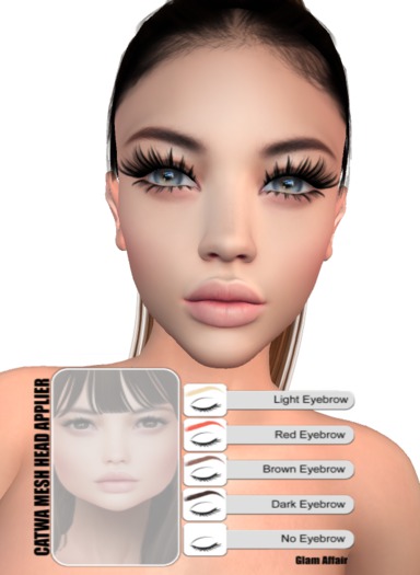 Glam Affair - Molly - Catwa Mesh Head Applier - Asia