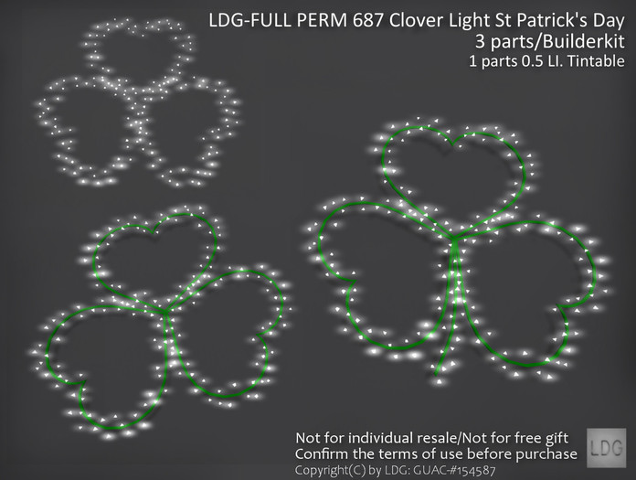 LDG-FULL PERM 687 Clover Light Patrick_Builderkit