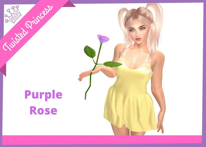 TP - Rose long Stem Purple hold -packer