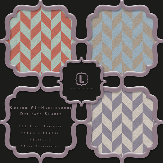 {L} Cotton V3-Herringbone-Delicate Shades