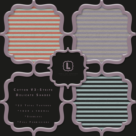 {L} Cotton V3-Stripe-Delicate Shades