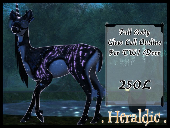 . heraldic . Deer Glow Cell