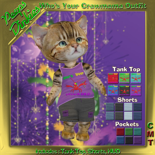 Peeps Dinkies Whos Your Crawmama Outfit